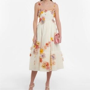 Zimmermann Appliqué Postcard Midi Dress
